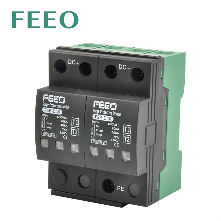 2P 1000VDC T1+T2 Surge Protective Device